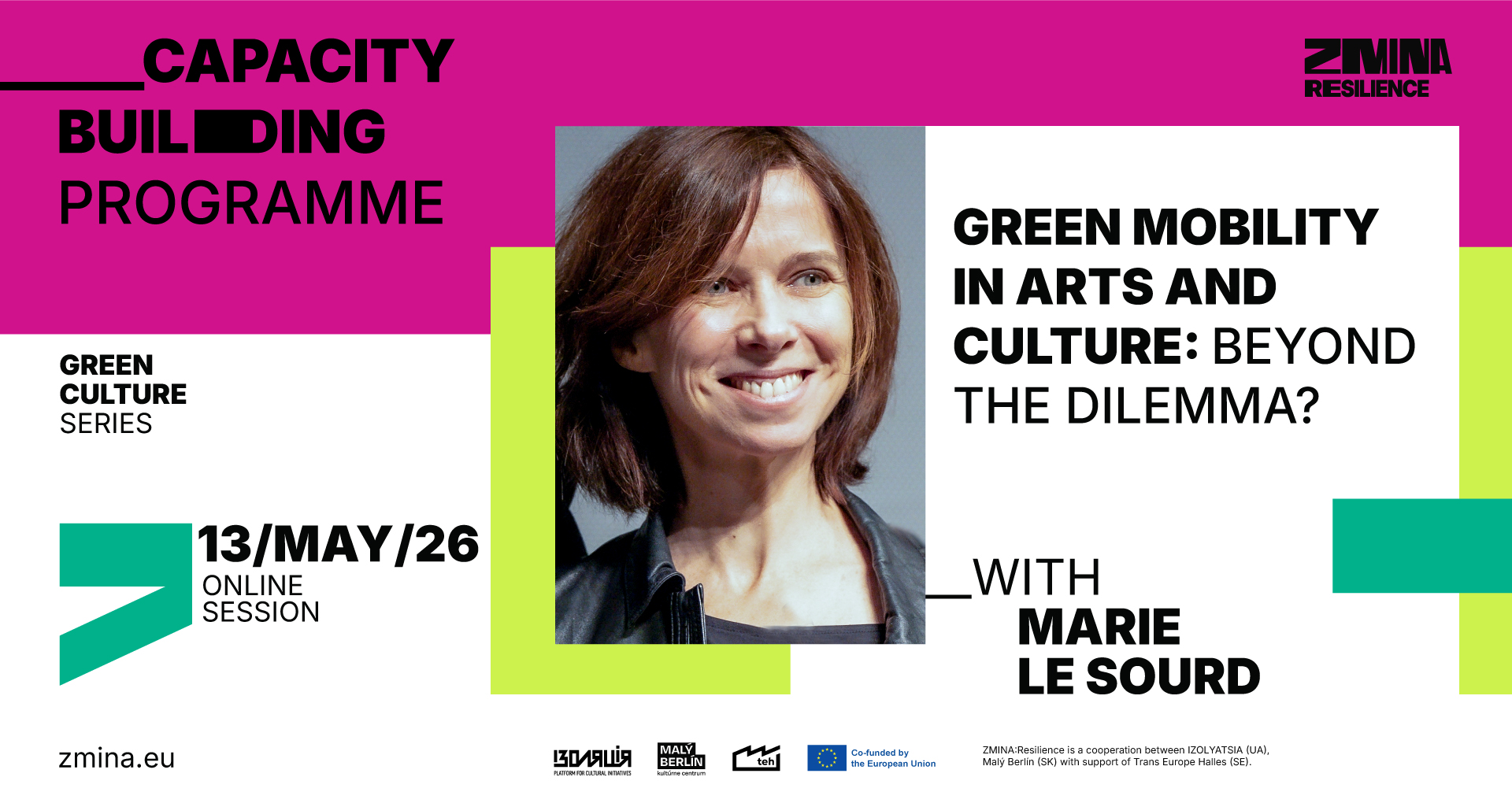 Green mobility in arts and culture: Beyond the dilemma? | ZMINA:Resilience webinar #5