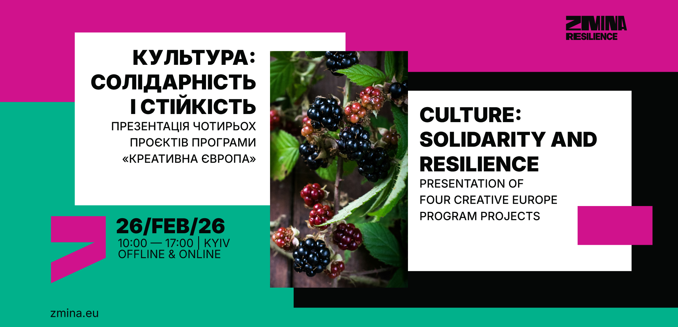 Culture: Solidarity and Resilience. Presentation of Four Creative Europe Program Projects