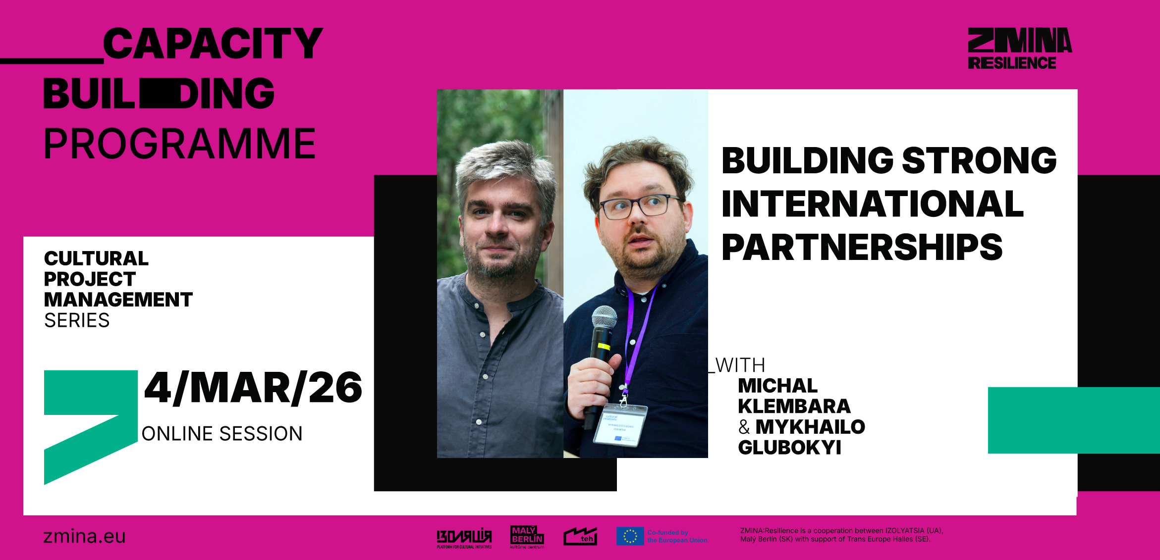 Building Strong International Partnerships  | ZMINA:Resilience webinar #2
